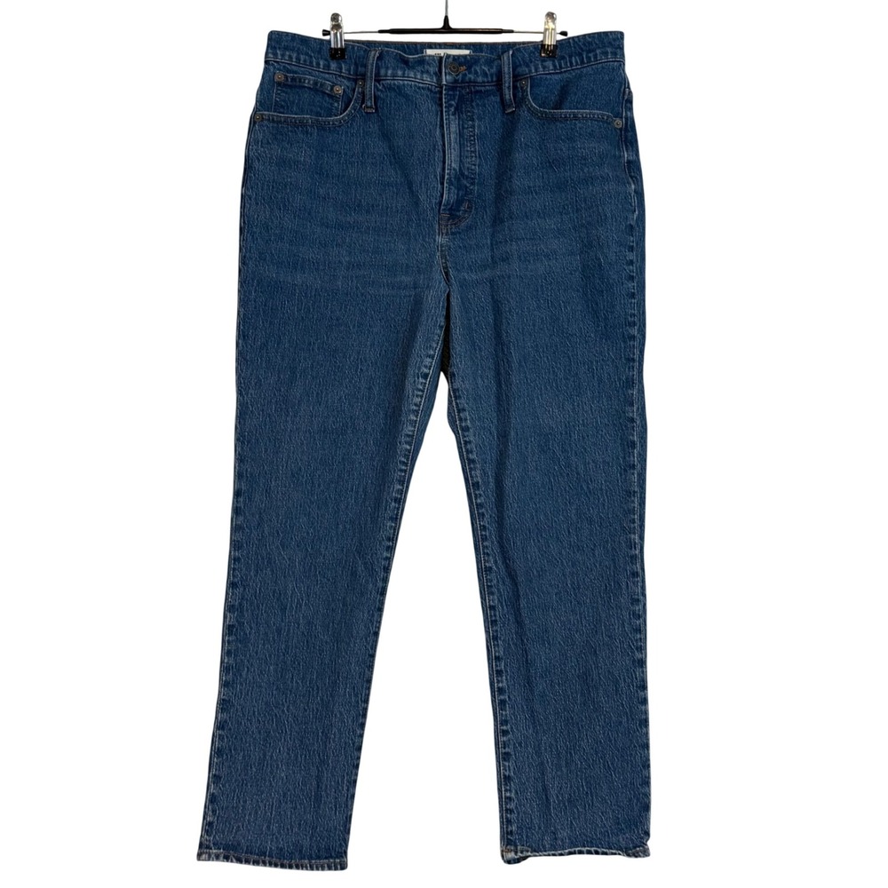 Madewell‎ The Perfect Vintage Jean High Rise Tapered Med. Wash Denim 32 Mom Jean